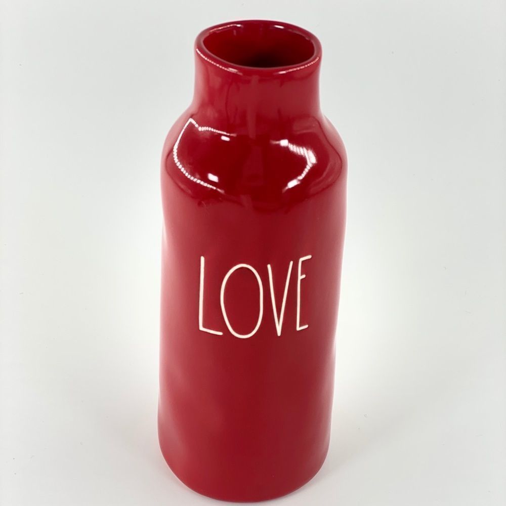 Rae Dunn Red Love Vase with White Letters - Picture 12 of 15